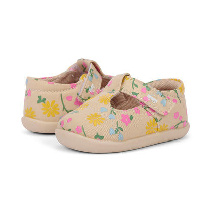 See Kai Run Girl's Bianca Mini (First Walker) Oatmeal/Floral