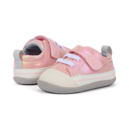 See Kai Run Girl's Stevie Mini (First Walker) Pink Metallic