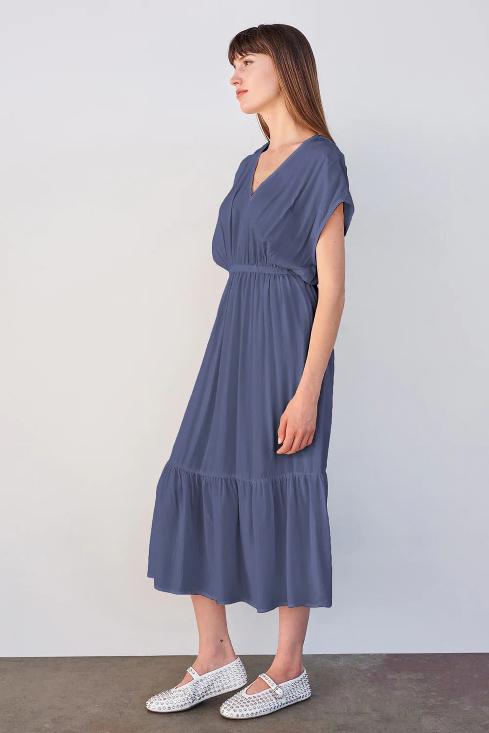 BAILEY/44 Women's Sundry Midi Dress with Ruffle