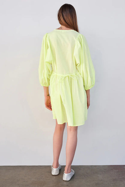 BAILEY/44 Women's Sundry Mini V-Neck Dress in Pigment Lime