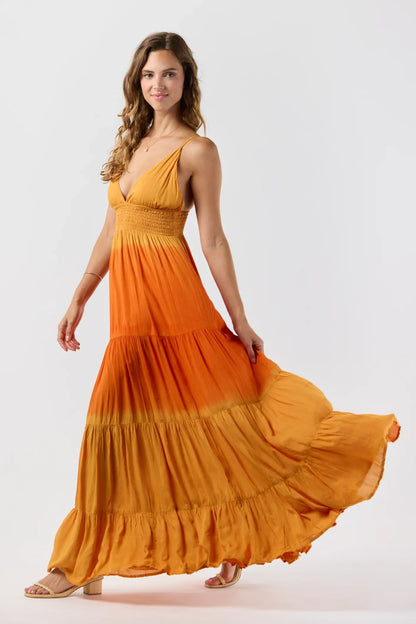 Tiare Hawaii Sway Maxi Dress - Golden Hour Ombre