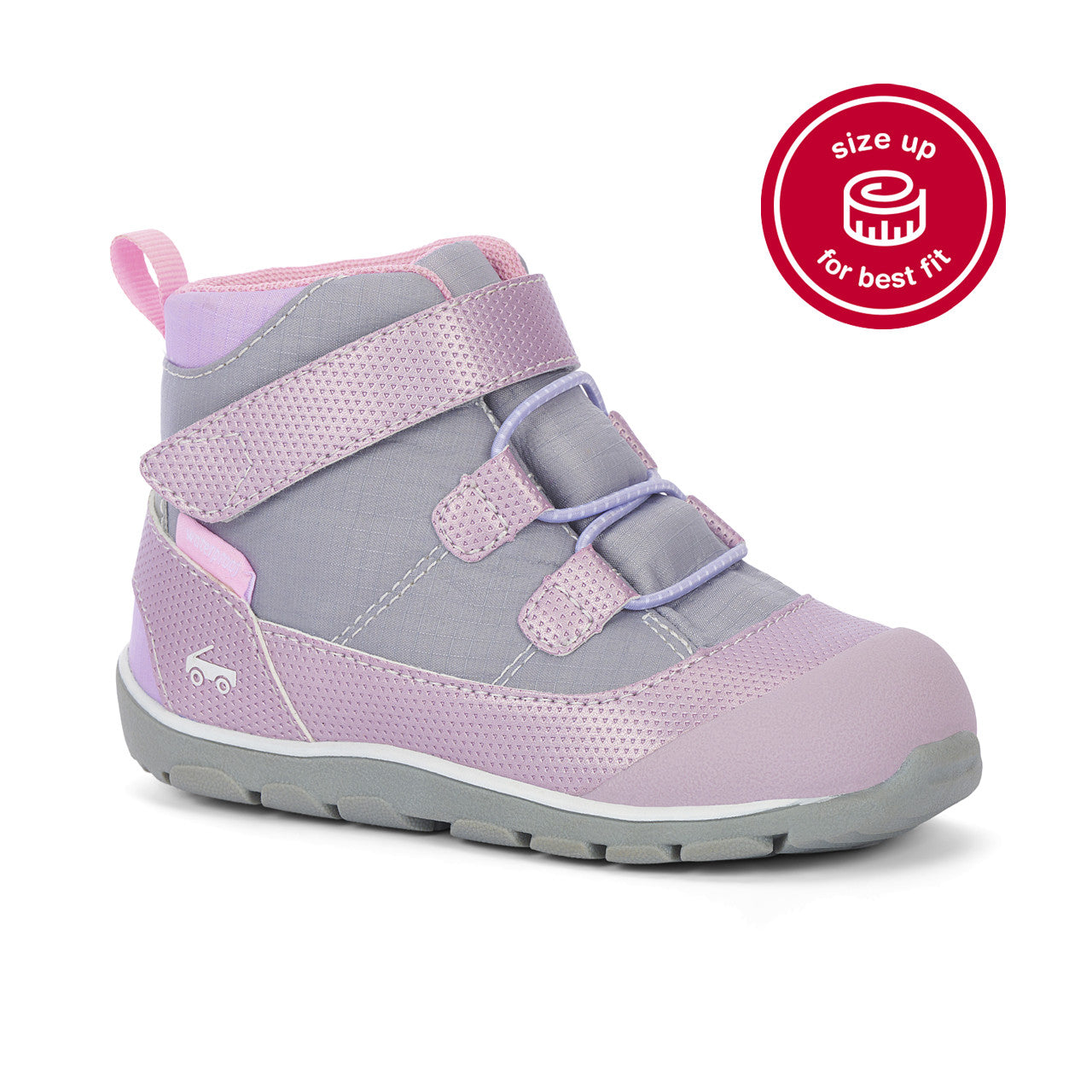 See Kai Run Girl's Sam II Waterproof Gray Mauve