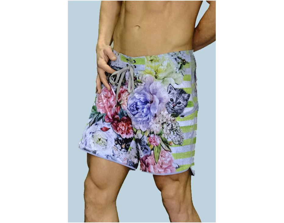 Niyama Sol Men's Cat-Tastic Cruiser Board Short