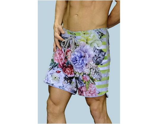 Niyama Sol Men's Cat-Tastic Cruiser Board Short