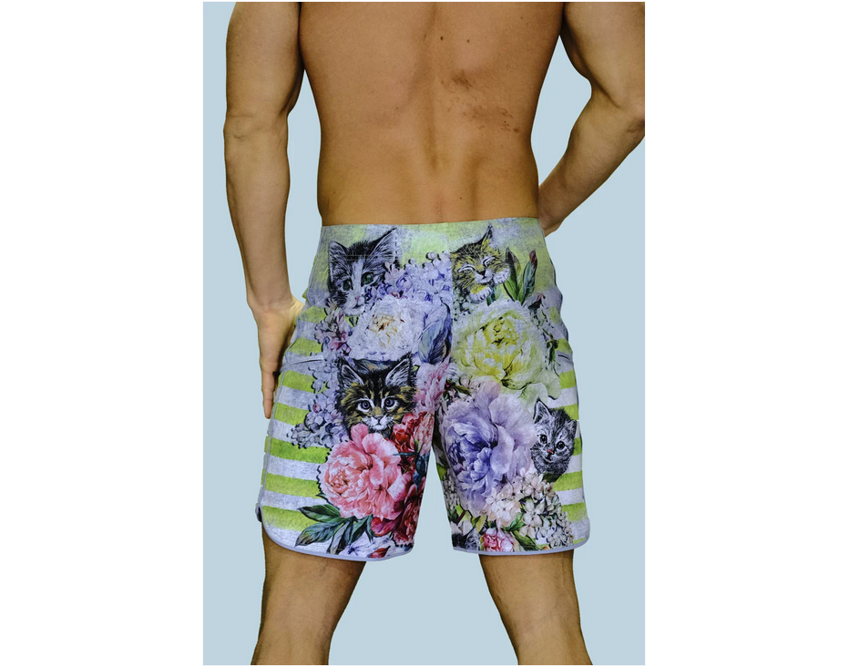 Niyama Sol Men's Cat-Tastic Cruiser Board Short