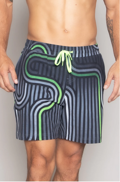 Niyama Sol Men's Sport Short : Retro Neon