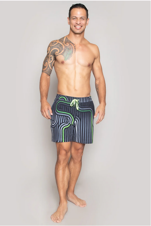 Niyama Sol Men's Sport Short : Retro Neon