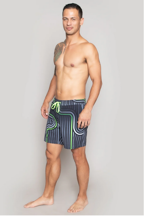 Niyama Sol Men's Sport Short : Retro Neon