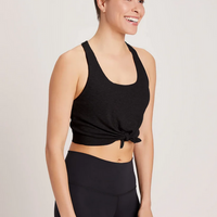 Niyama Sol Women's Tie Tank Sports Bra : Black