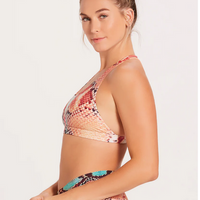 Niyama Sol Women's Anaconda Dream Catcher Bra - Coral