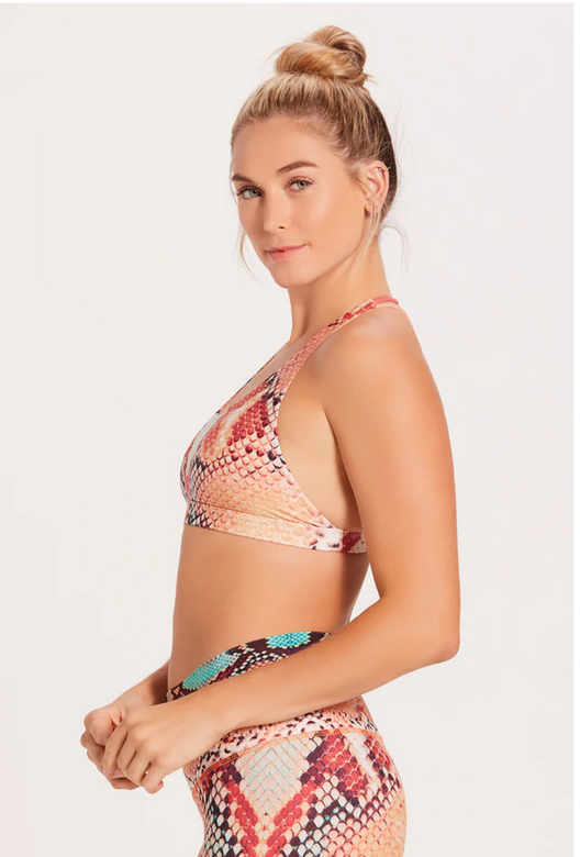 Niyama Sol Women's Anaconda Dream Catcher Bra - Coral