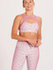 Niyama Sol Women's Peek-A-Boo Sports Bra - Leopard Pink