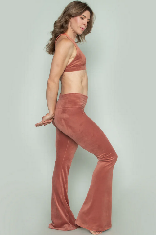 Niyama Sol Women's Velour Super Flare : Terracotta Rose