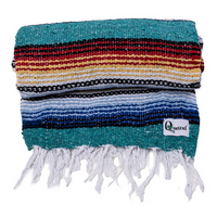 Mexican Blankets Turquoise Green Sante Fe Blanket