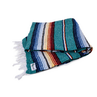 Mexican Blankets Turquoise Green Sante Fe Blanket