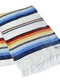 Mexican Blankets White Sante Fe Blanket