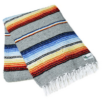 Mexican Blankets Gray Sante Fe Blanket