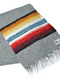 Mexican Blankets Gray with Red and Yellow Taos Blanket