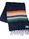 Mexican Blankets Navy with Green, Yellow and Orange Taos Blanket