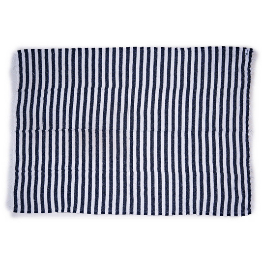 Mexican Blankets Navy and White Cabo Blanket