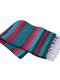 Mexican Blankets Turquoise, Red and Navy Vera Cruz Mexican Blanket