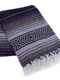 Mexican Blankets Dark Purple, Light Purple, and Charcoal La Montana Mexican Blanket