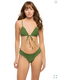 Frankies Bikinis Women's Penny Sliding Triangle Bikini Top - SEA MOSS