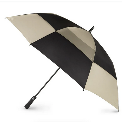 Totes Recycled Golf Size Auto Open Vented Stick Umbrella with Sunguard Technology