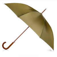 Totes Recycled Wooden Stick Umbrella with Auto Open Technology