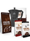 Crio Bru Mini 6 Cup Stovetop Espresso Maker Double Chocolate Welcome Starter Set