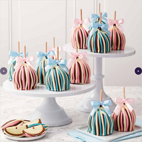 Mrs Prindables Baby Blue & Baby Pink Triple Chocolate Caramel Apple 12-Pack