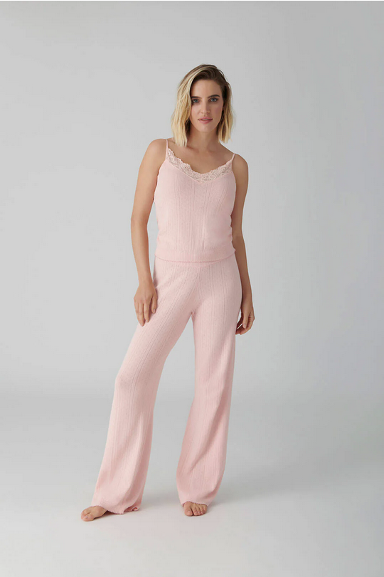 P.J. Salvage Women's Sweetheart Pointelle PJ Set 1