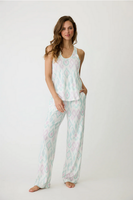 P.J. Salvage Women's Ikat Watercolor PJ Set