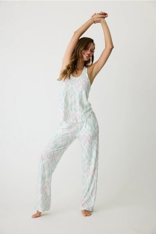 P.J. Salvage Women's Ikat Watercolor PJ Set