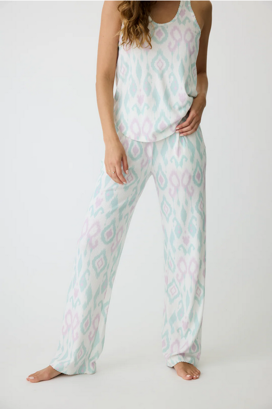 P.J. Salvage Women's Ikat Watercolor PJ Set