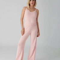 P.J. Salvage Women's Sweetheart Pointelle PJ Set - Pale Pink