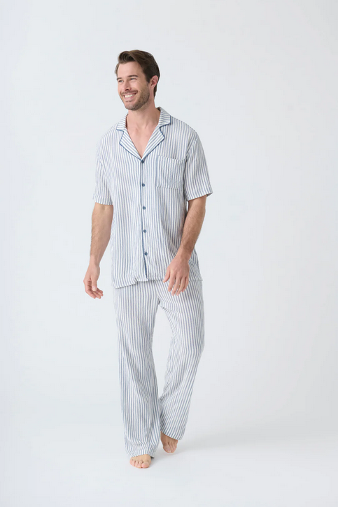 P.J. Salvage Men's Woven PJ Set