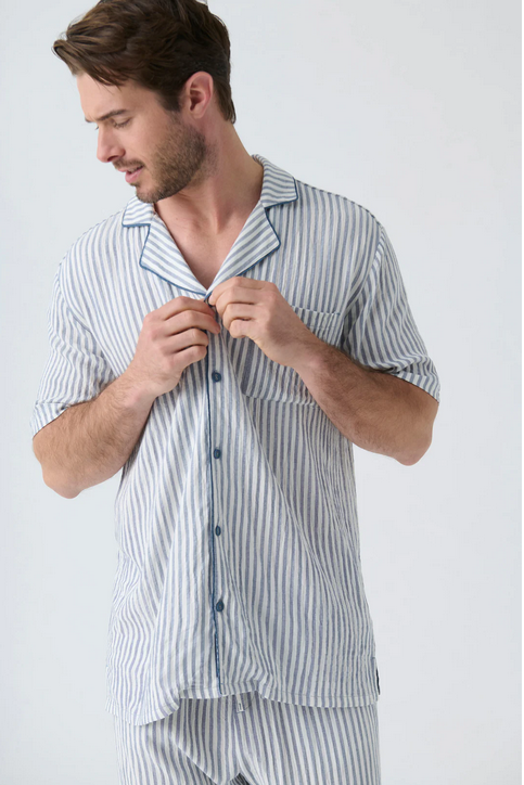 P.J. Salvage Men's Woven PJ Set