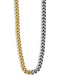 ARGENTO VIVO THE DOUBLE FLASH TWO TONE CHAIN NECKLACE (ELALUZ X ARGENTO VIVO)