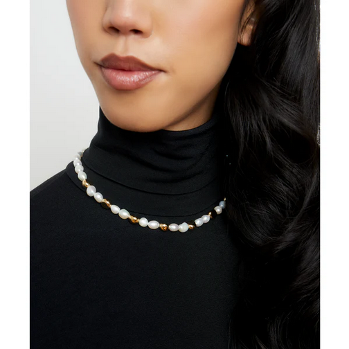 ARGENTO VIVO THE DELIA PEARL NECKLACE