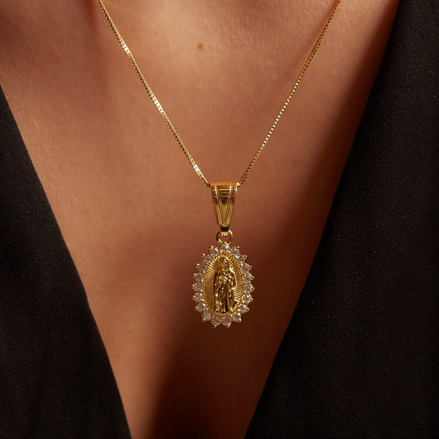 ARGENTO VIVO THE CZ GUADALUPE NECKLACE