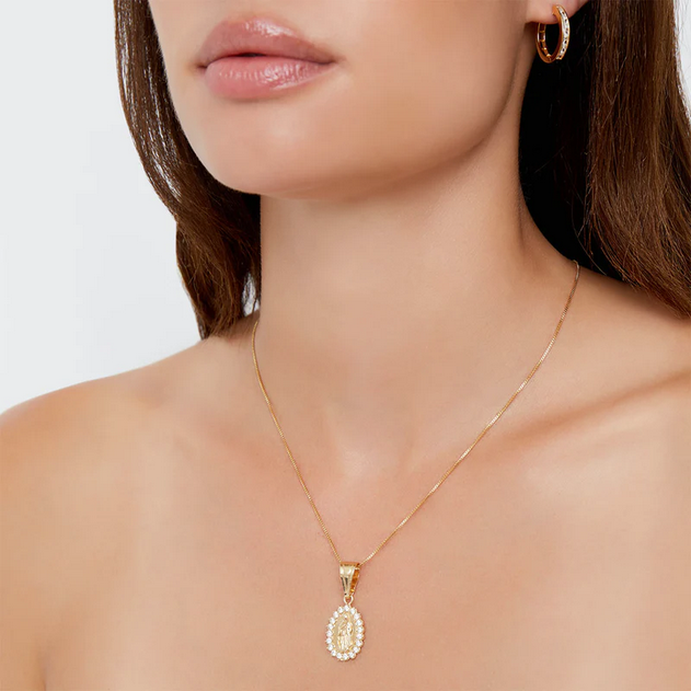 ARGENTO VIVO THE CZ GUADALUPE NECKLACE