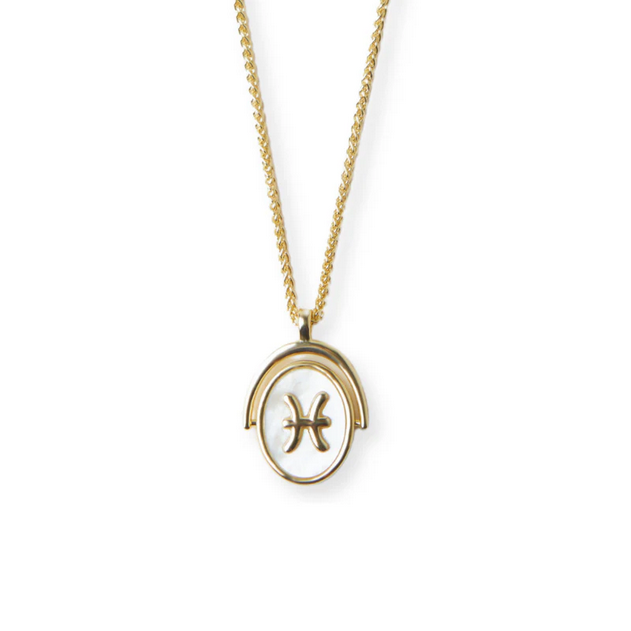 ARGENTO VIVO THE ZODIAC SPINNER NECKLACE