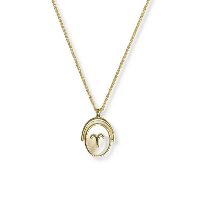 ARGENTO VIVO THE ZODIAC SPINNER NECKLACE