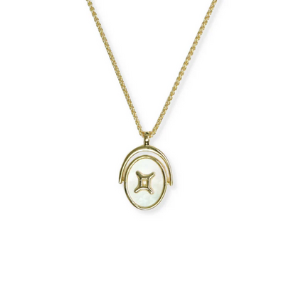 ARGENTO VIVO THE ZODIAC SPINNER NECKLACE