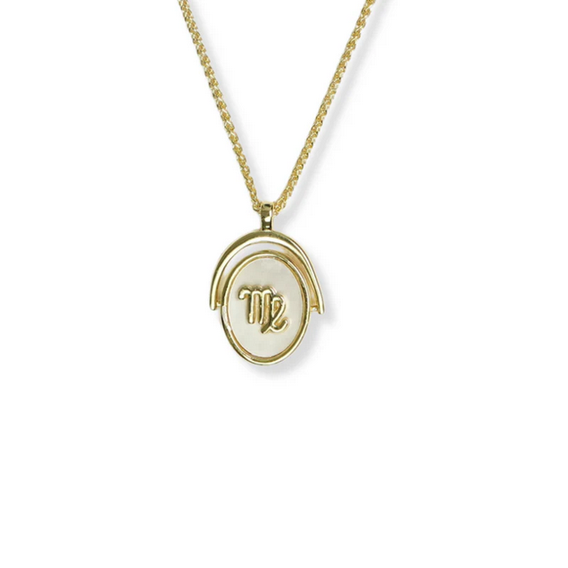 ARGENTO VIVO THE ZODIAC SPINNER NECKLACE