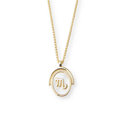 ARGENTO VIVO THE ZODIAC SPINNER NECKLACE