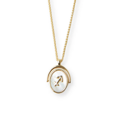 ARGENTO VIVO THE ZODIAC SPINNER NECKLACE