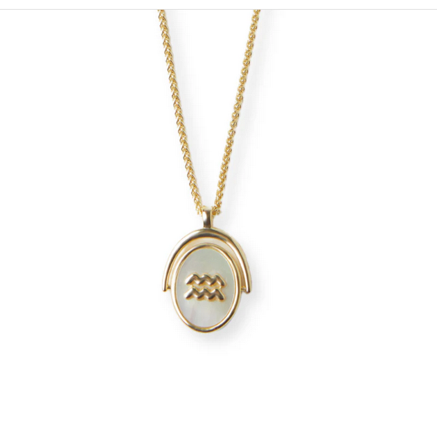 ARGENTO VIVO THE ZODIAC SPINNER NECKLACE