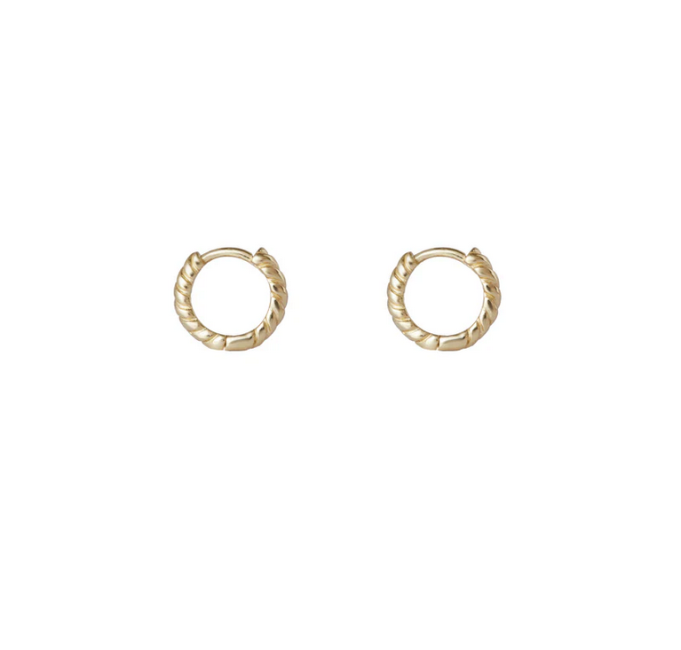 ARGENTO VIVO THE MINI COIL HUGGIE HOOP